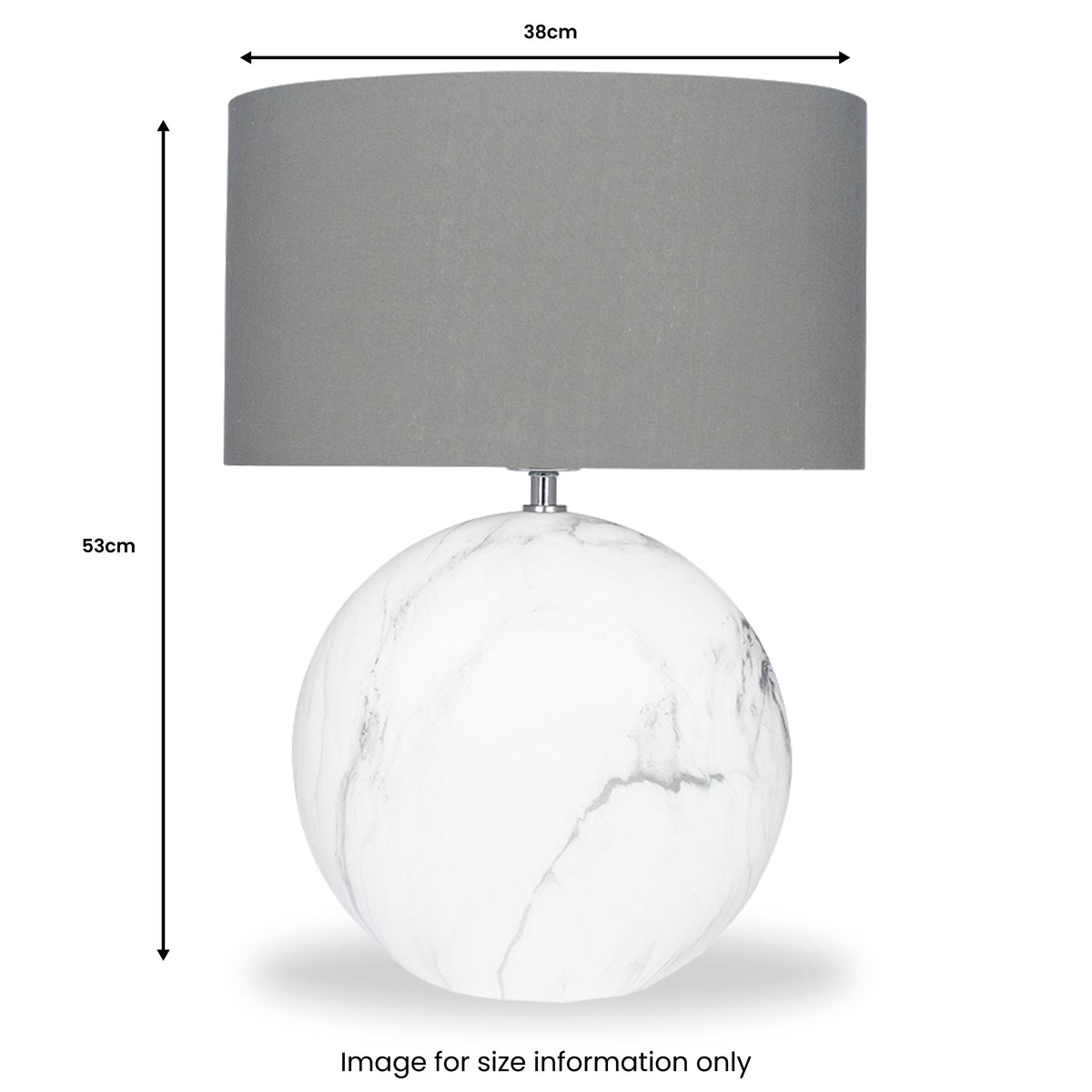 Crestola Marble Effect Ceramic Table Lamp
