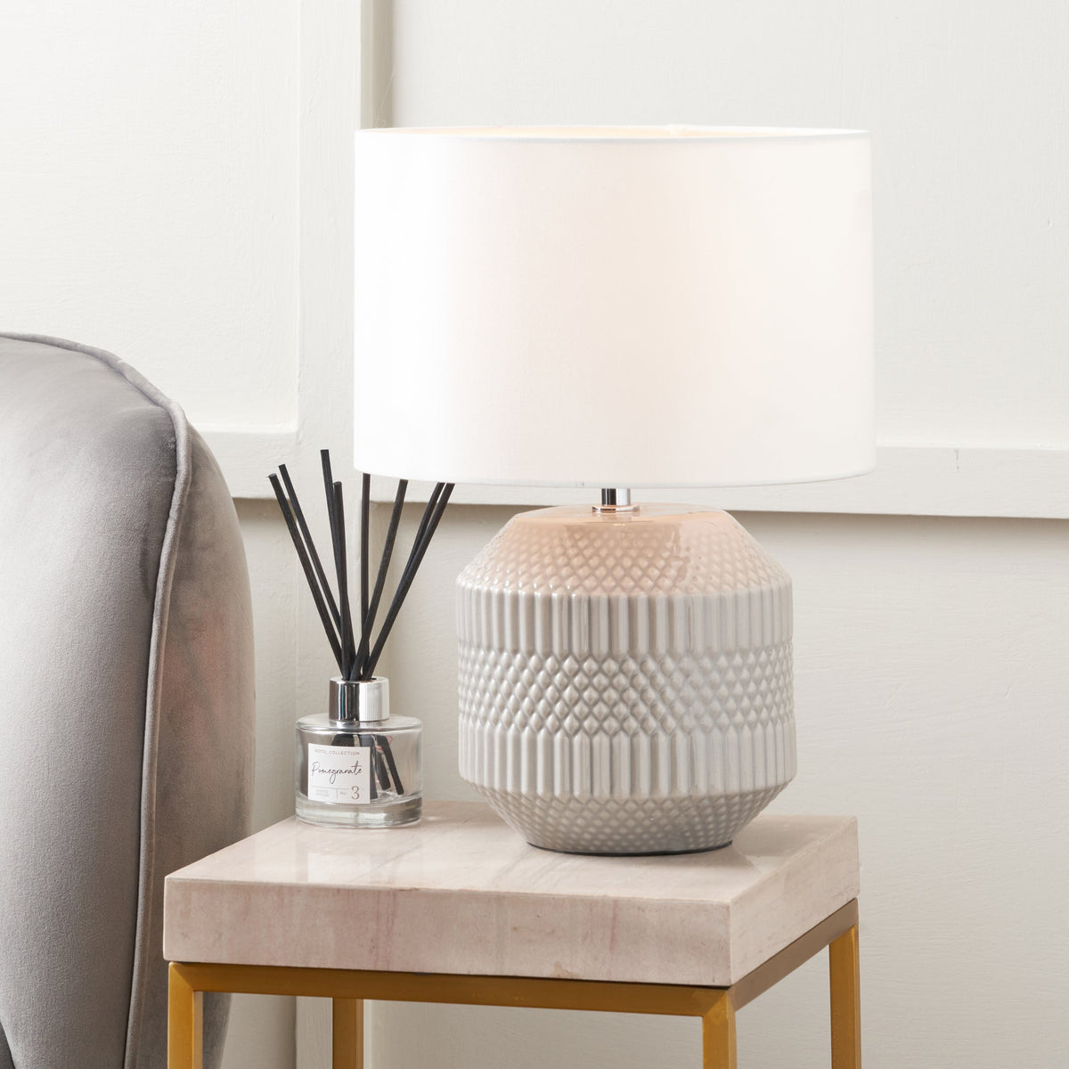 Meribel Geo Ceramic Table Lamp