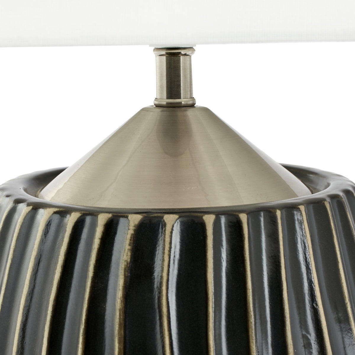 Artemis Textured Brushed Silver Table Lamp