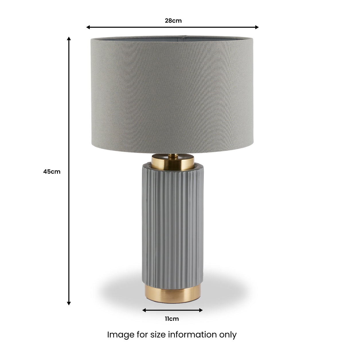 Ionic Textured Ceramic Table Lamp