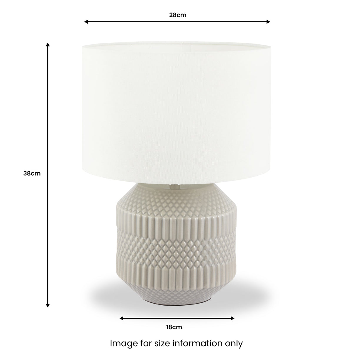Meribel Geo Ceramic Table Lamp