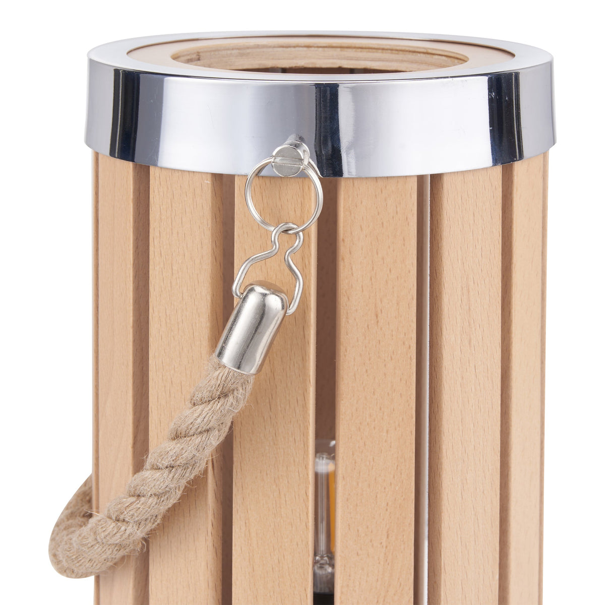 Austell Beach Wood Lantern Table Lamp