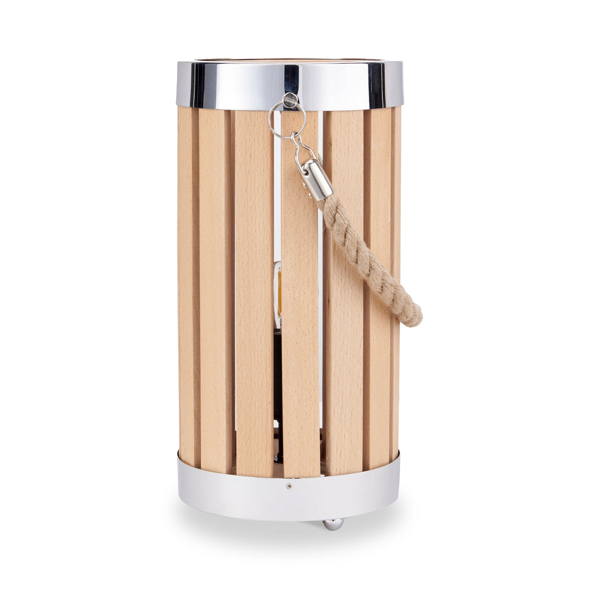 Austell Beach Wood Lantern Table Lamp