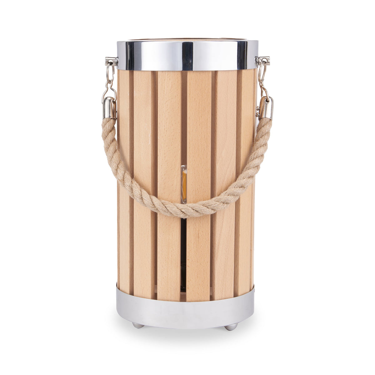 Austell Beach Wood Lantern Table Lamp