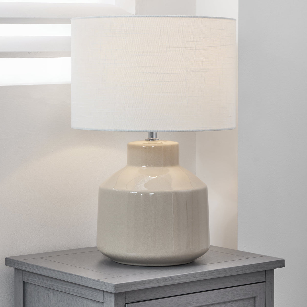 Nora Crackle Effect Table Lamp