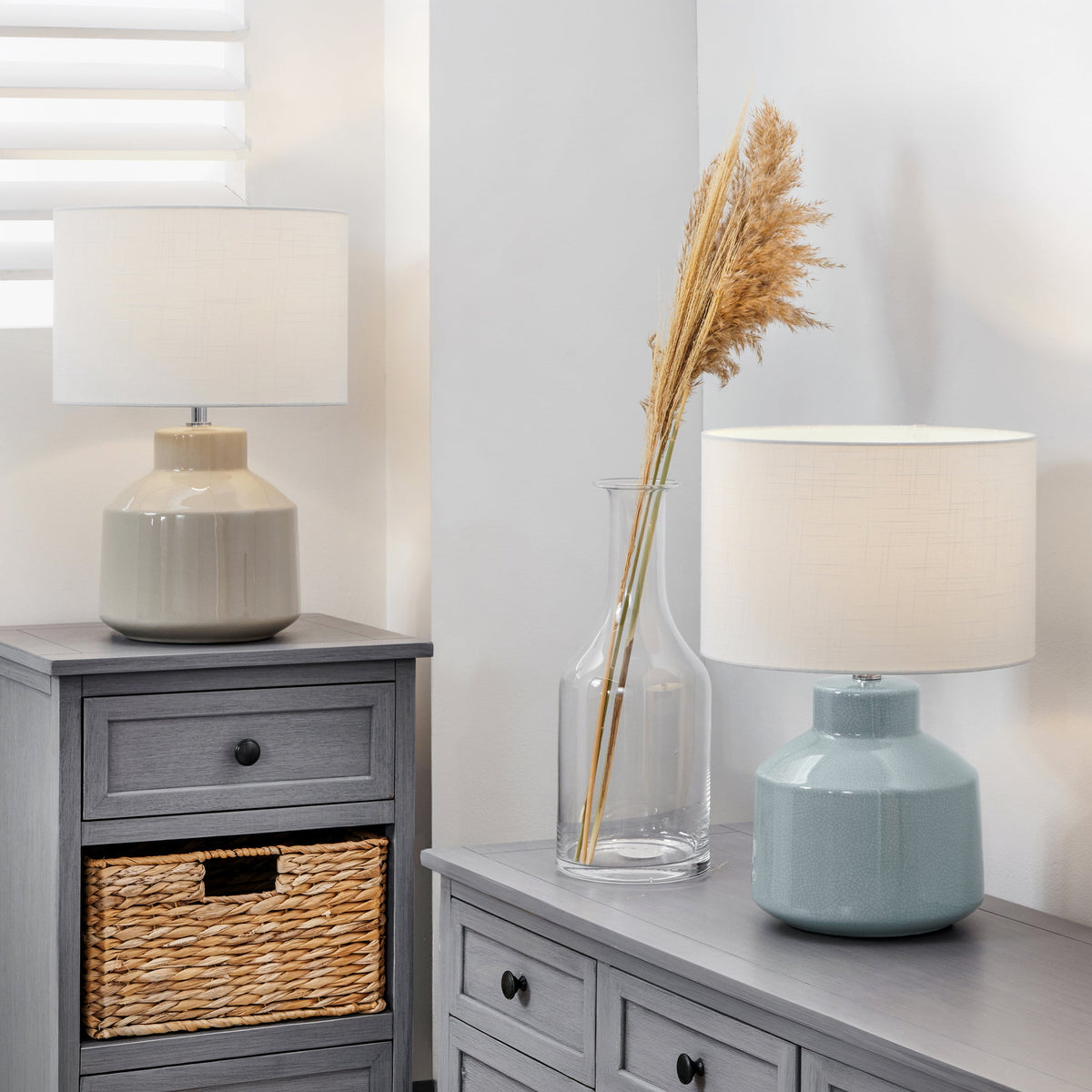 Nora Crackle Effect Table Lamp