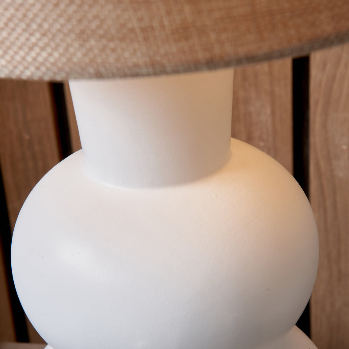 Aaliyah Curved Bottle Ceramic Table Lamp