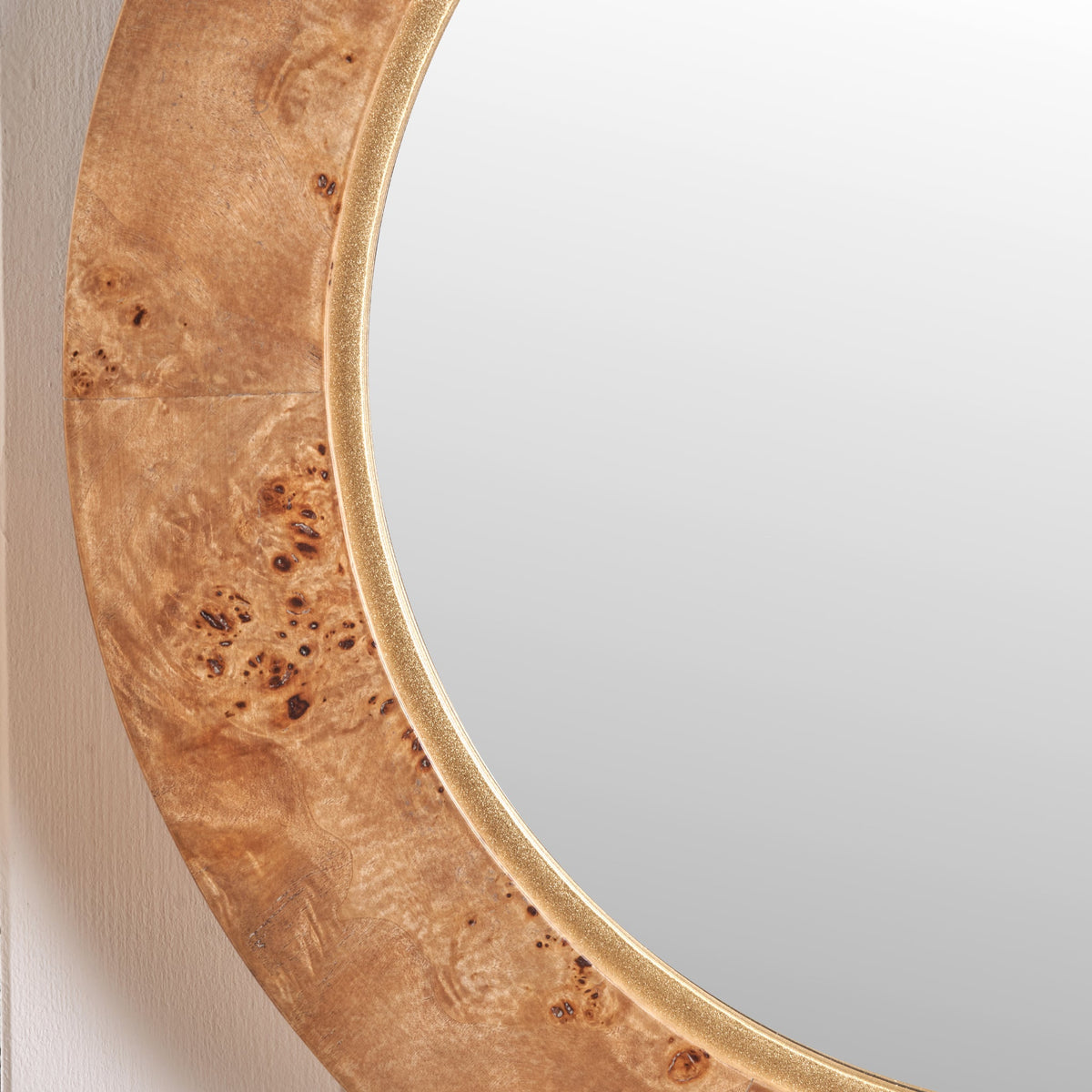 Newborough Burr Wood Effect Wall Mirror