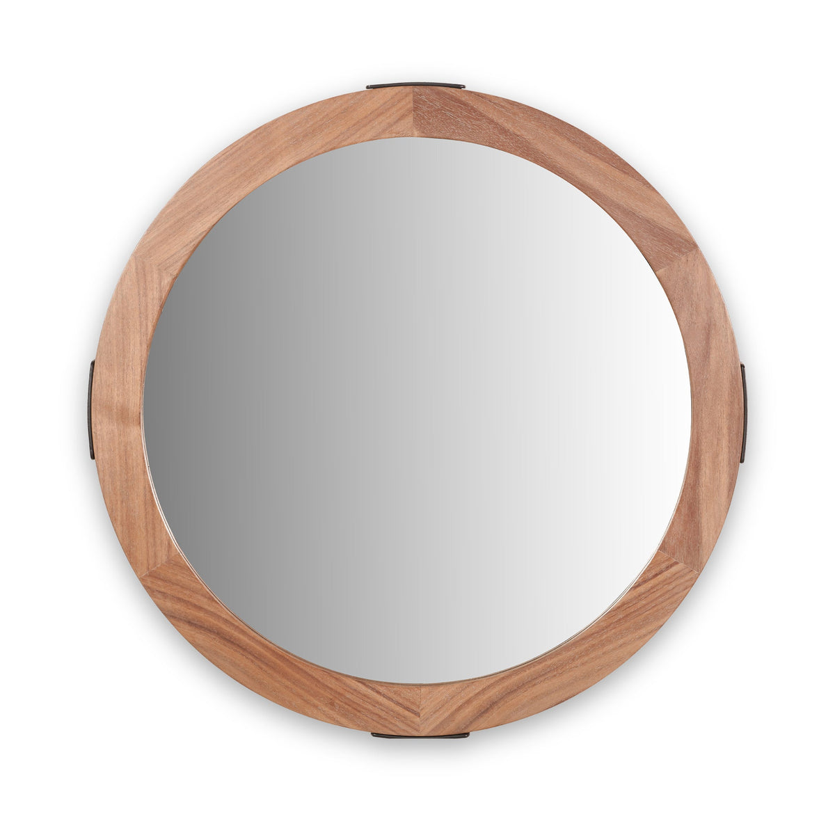 Elwood Walnut Wood Effect Wall Mirror