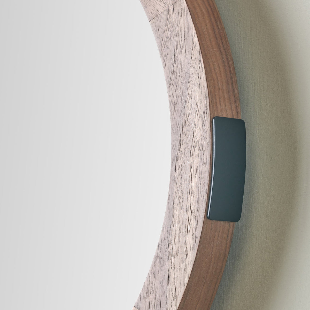Elwood Walnut Wood Effect Wall Mirror