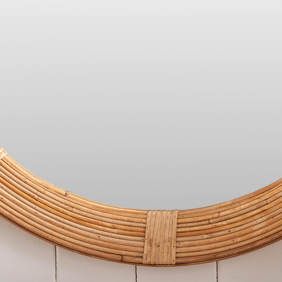 Amara Natural Rattan Framed Wall Mirror