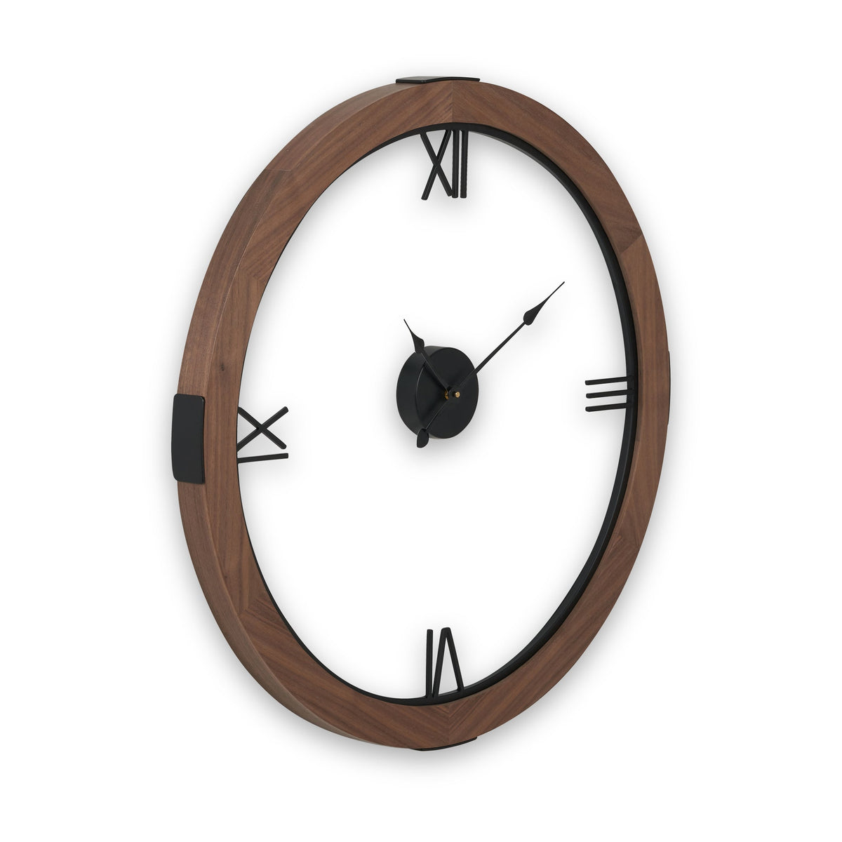 Vermont Walnut Wood Effect Wall Clock