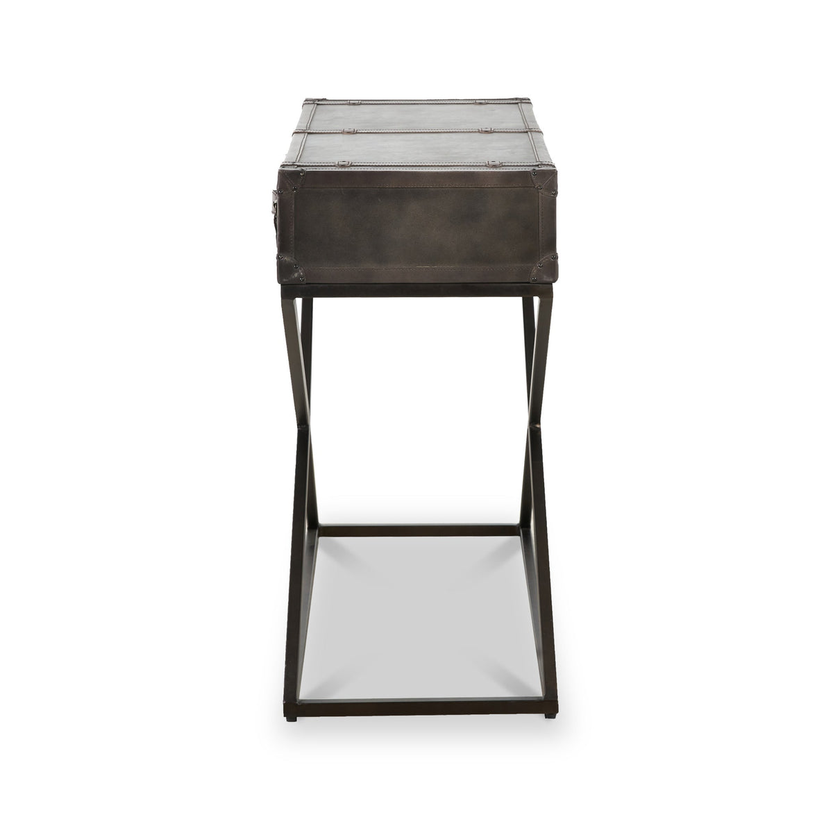Adriano Leather Console Table