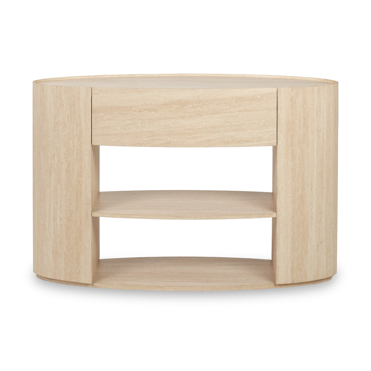 Tivoli Travertine Effect 1 Drawer Console Table