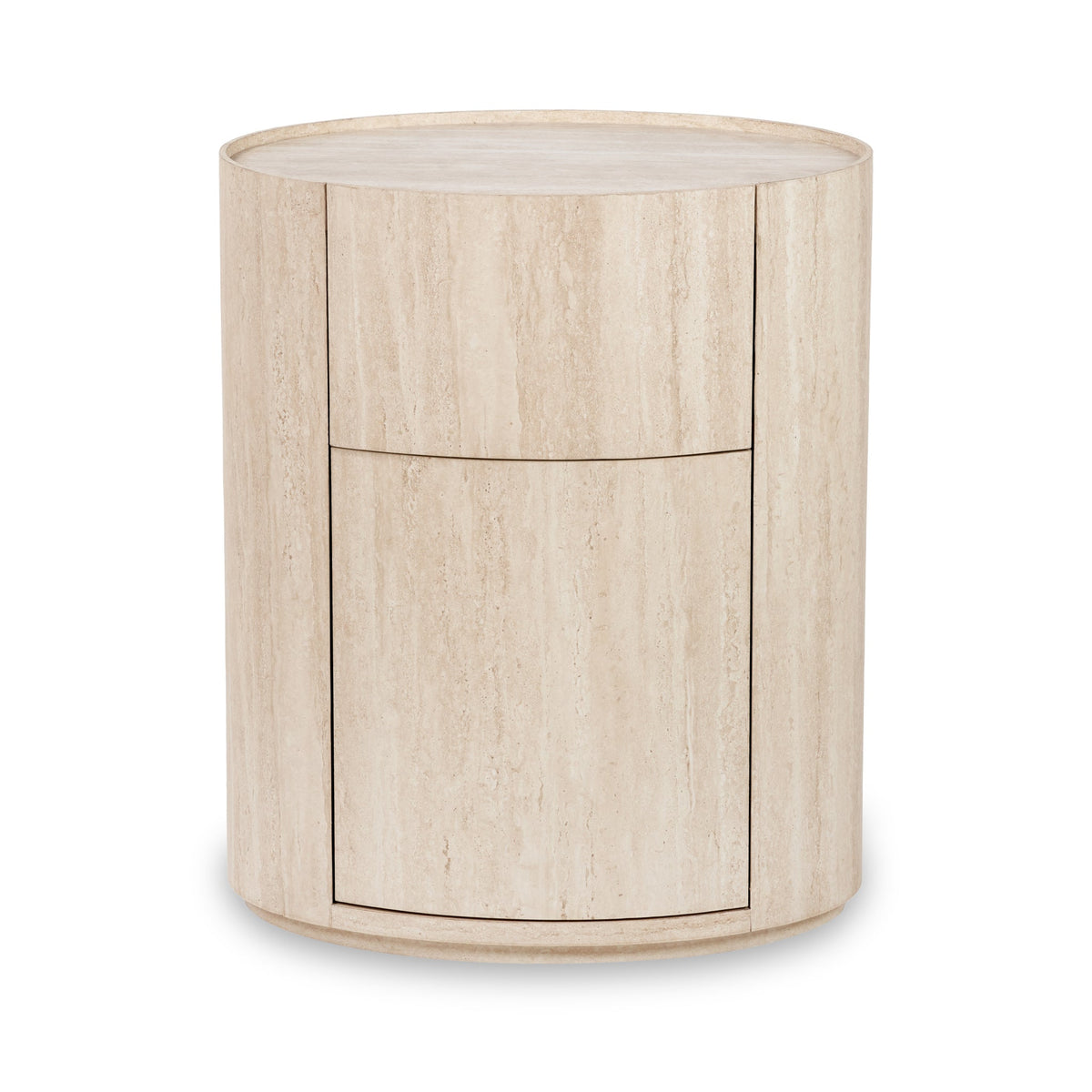 Tivoli Travertine Effect 1 Drawer Bedside Table