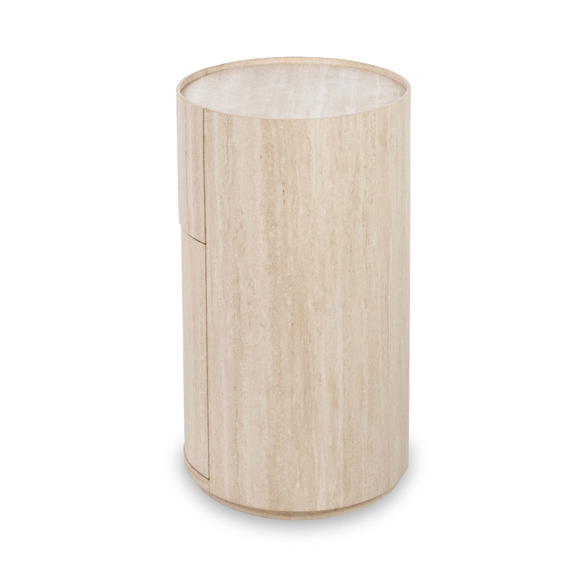 Tivoli Travertine Effect 1 Drawer Bedside Table