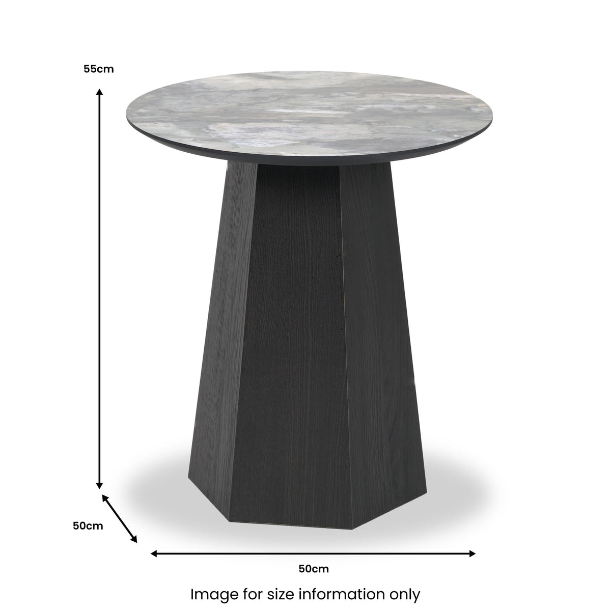 Myana Marble Effect Side Table