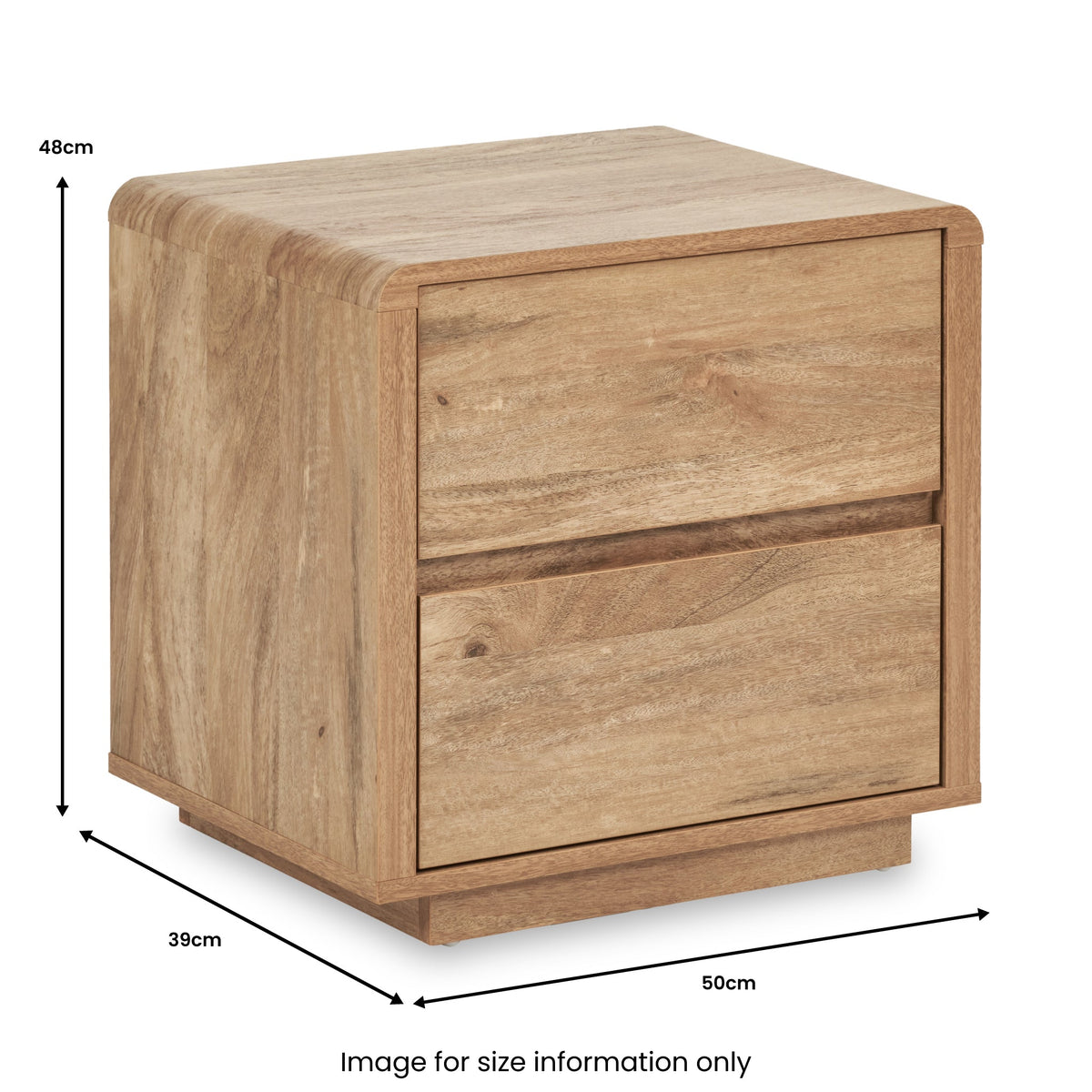 Eversley 2 Drawer Bedside
