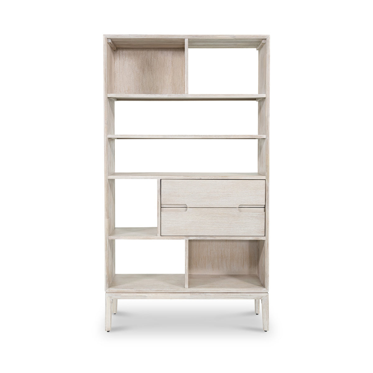 Gio White Sand Acacia Bookcase