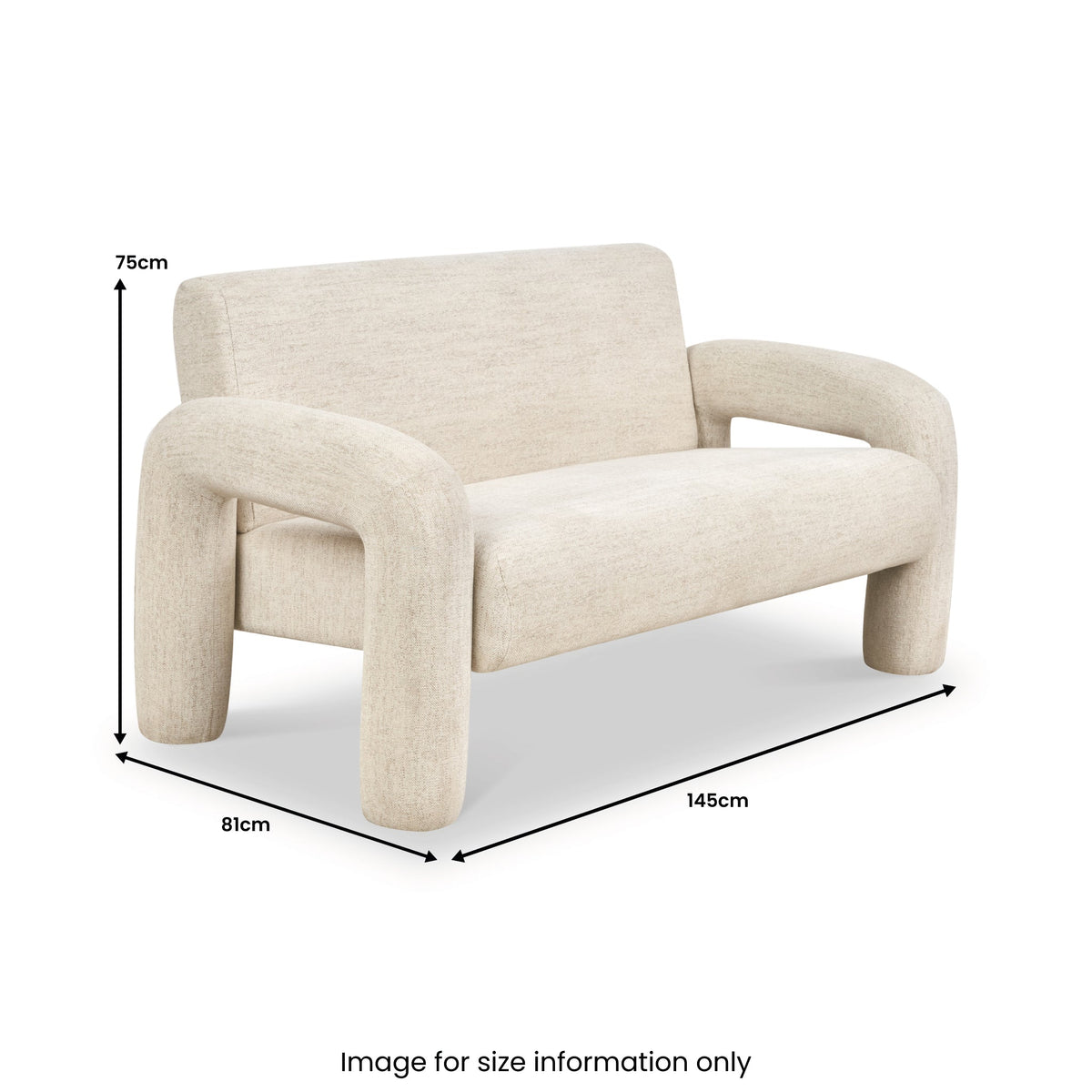 Ravello Fabric 2 Seater Sofa