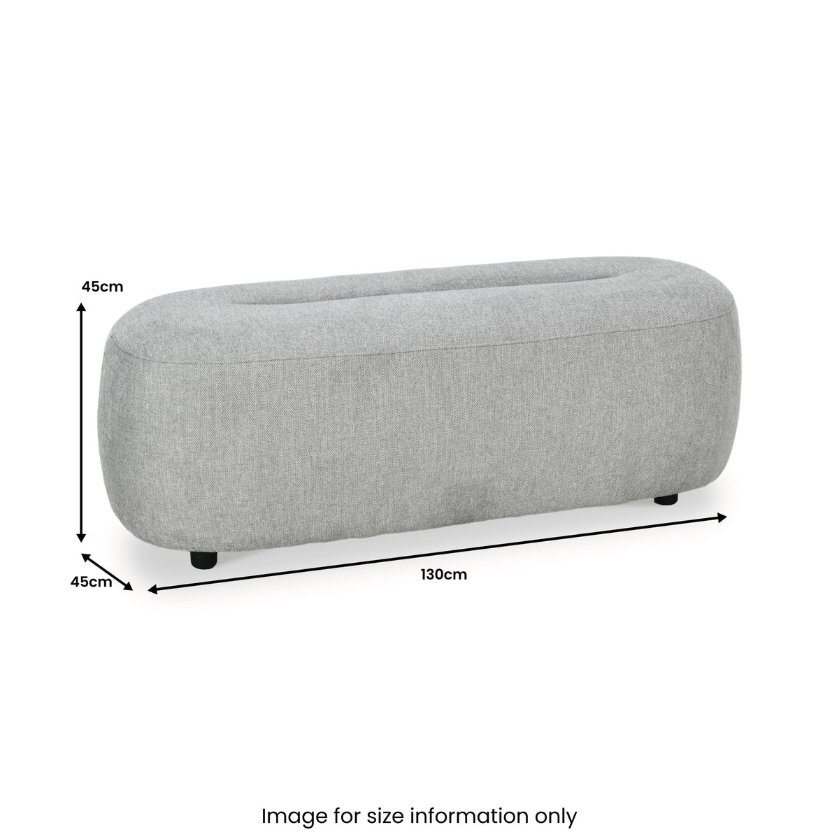 Carin Chenille Ottoman