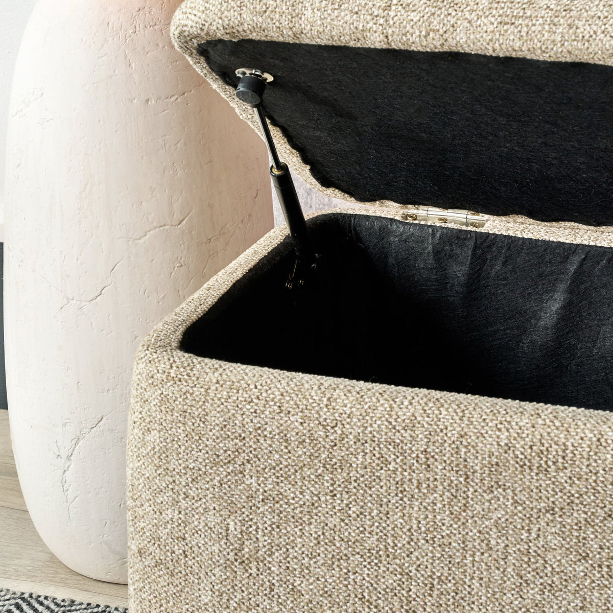 Else Buttoned Storage Ottoman