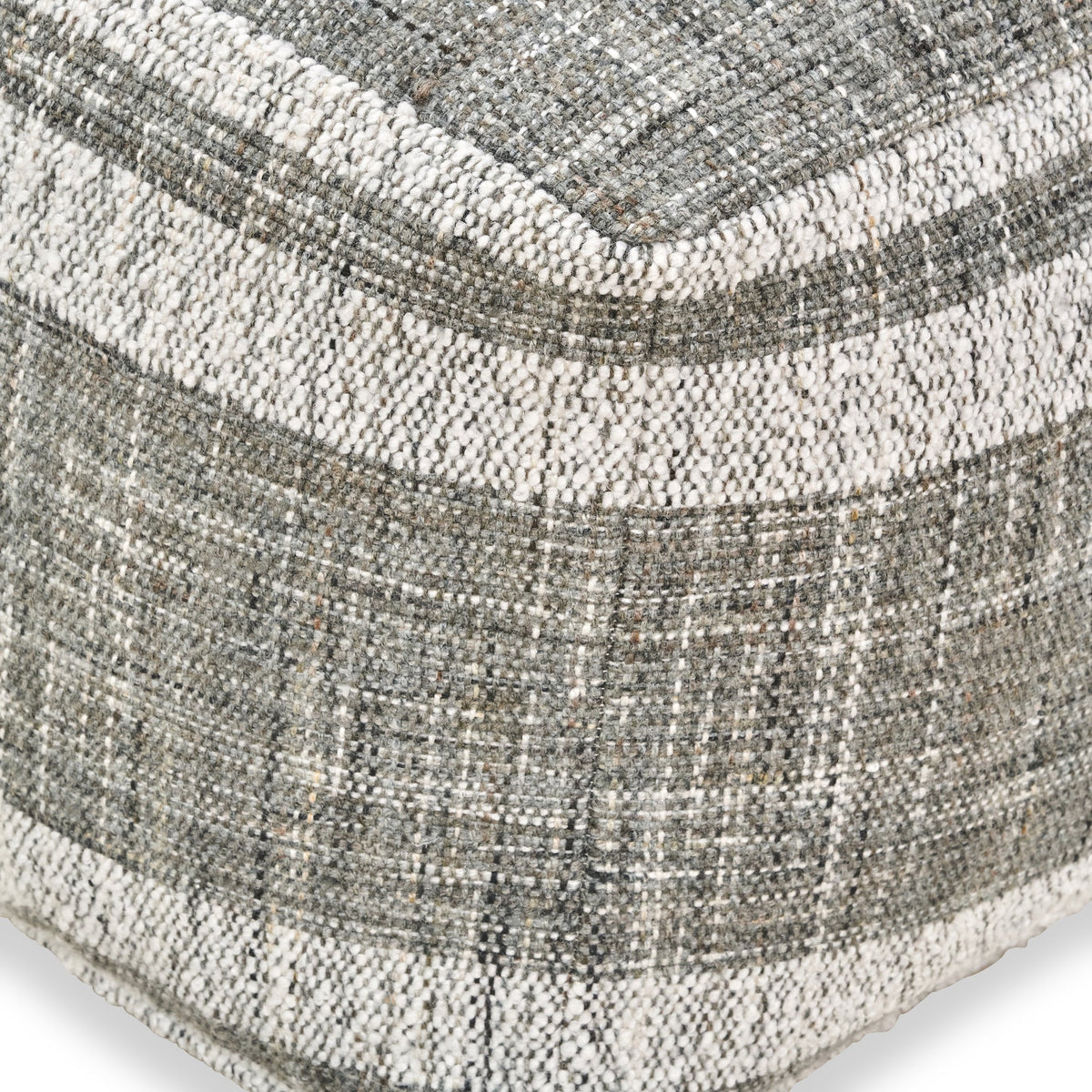Highclere Indoor & Outdoor Stripe Design Pouffe