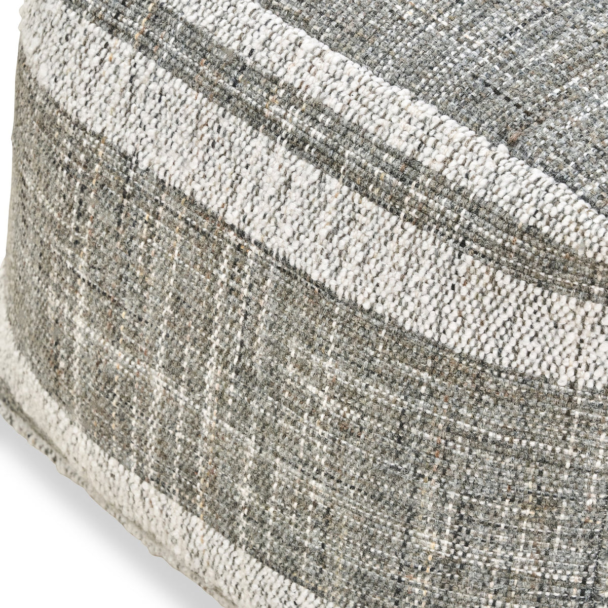 Highclere Indoor & Outdoor Stripe Design Pouffe