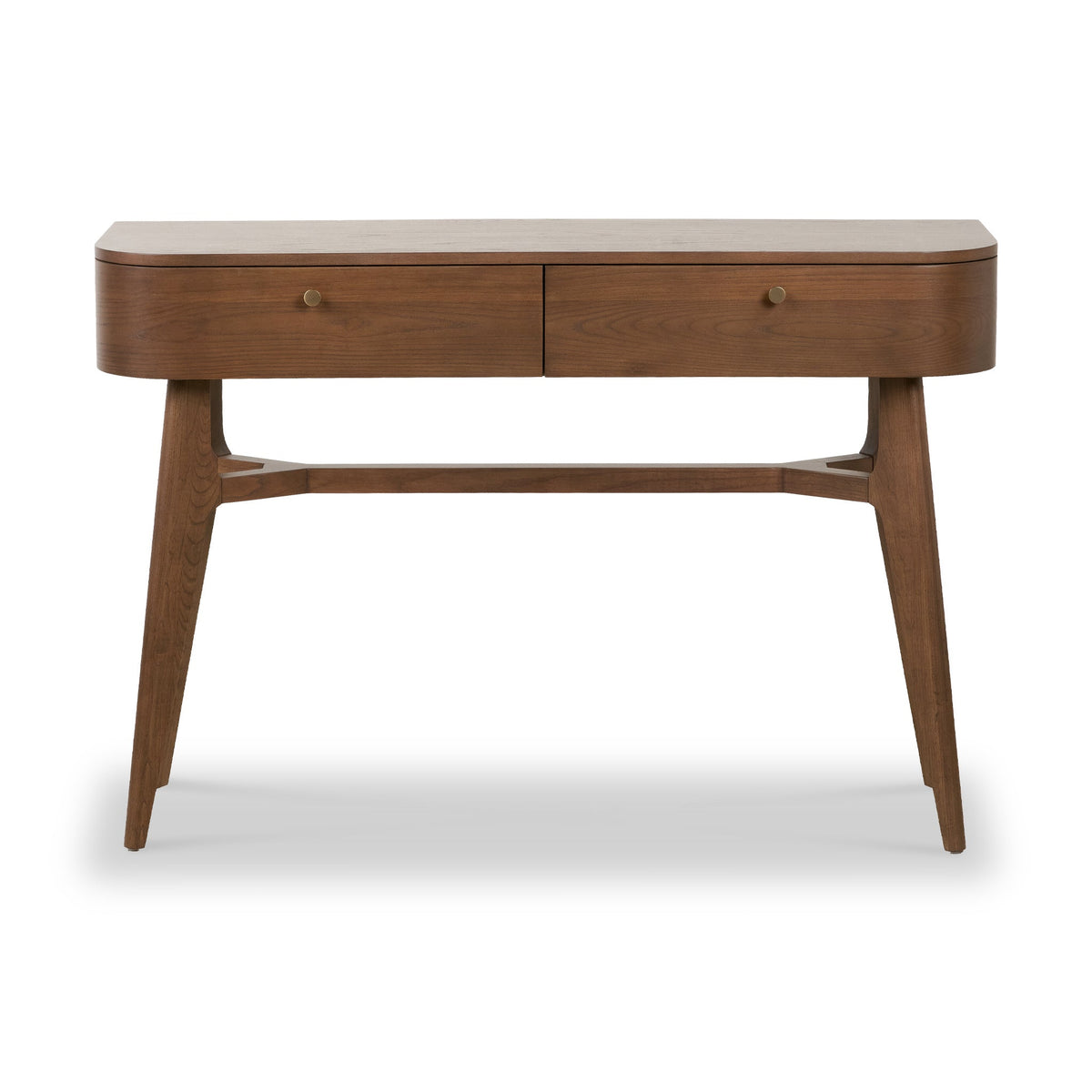 Elias Dark Ash 2 Drawer Console Table