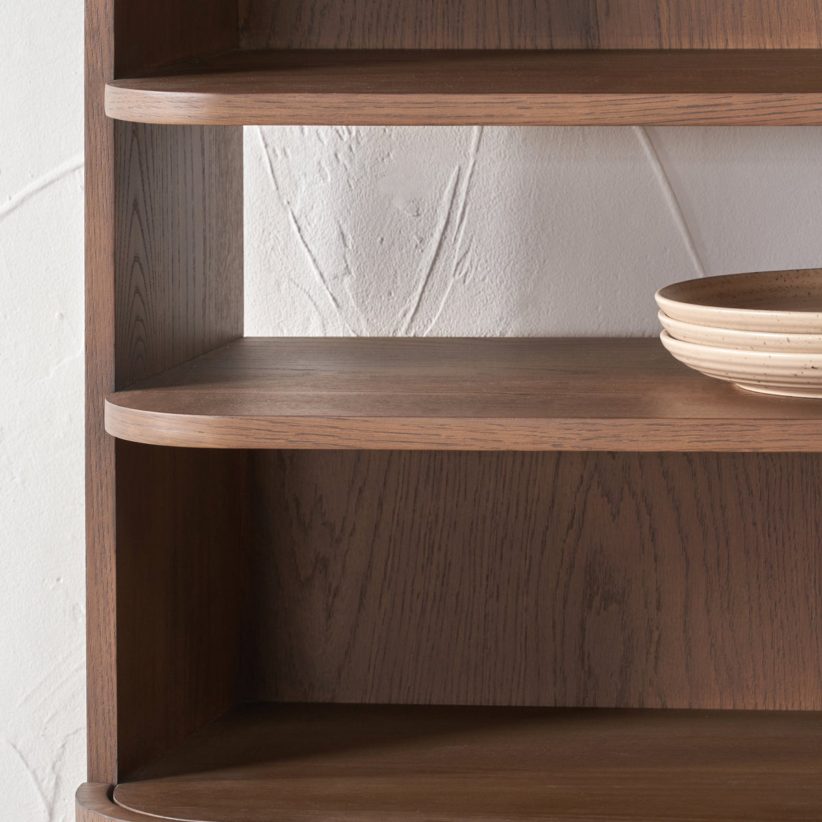 Elias Dark Ash 2 Door Shelving Unit