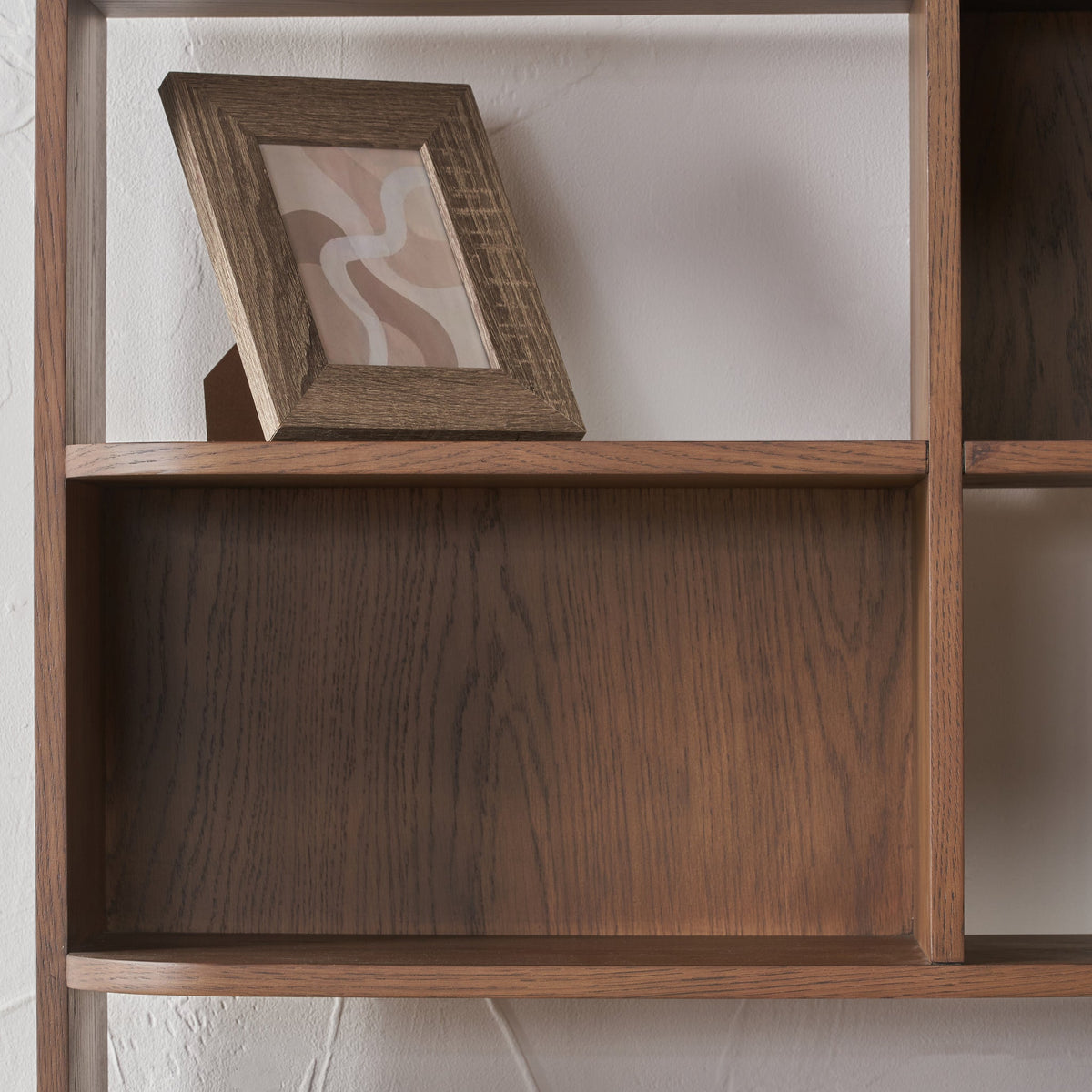 Elias Dark Ash 2 Door Shelving Unit