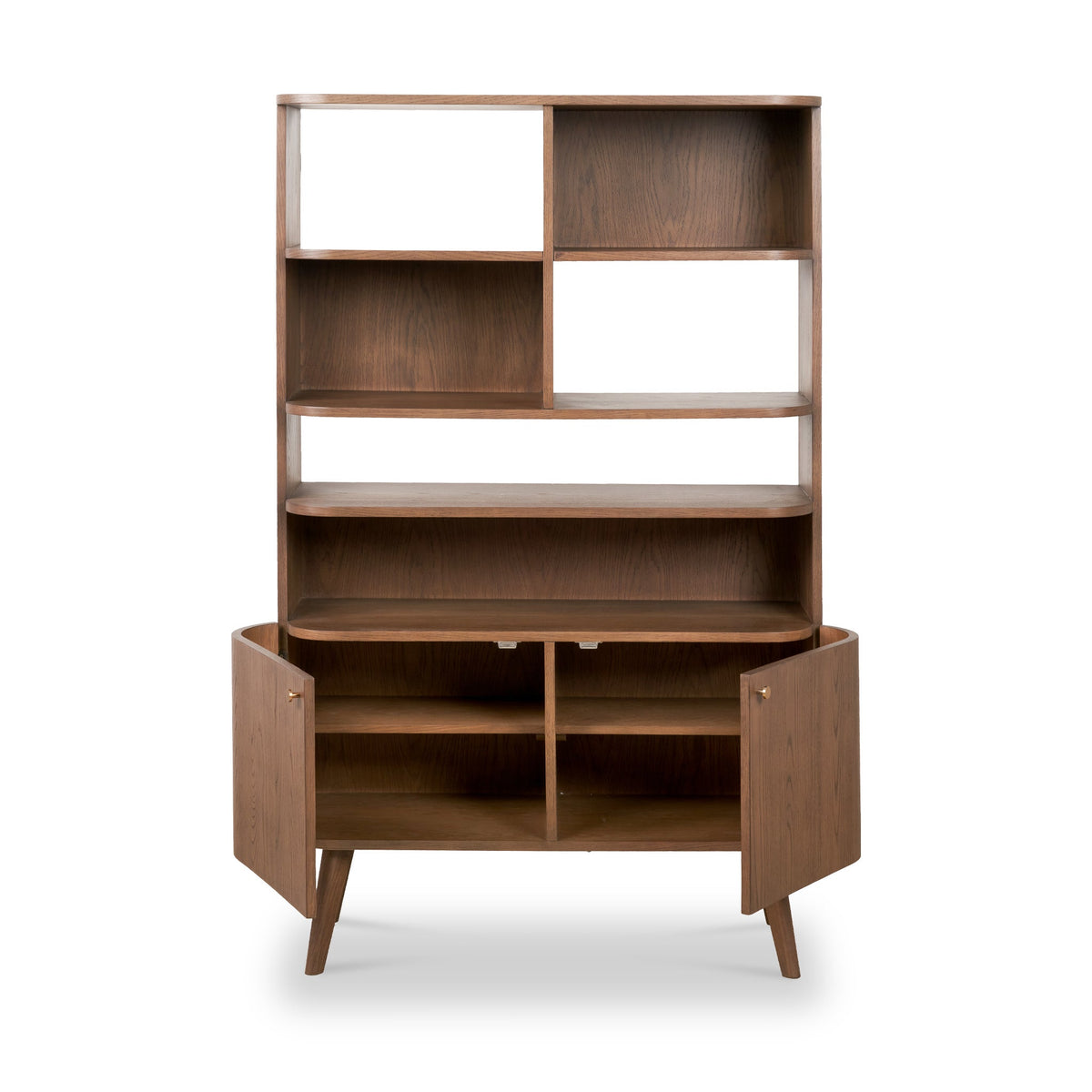 Elias Dark Ash 2 Door Shelving Unit