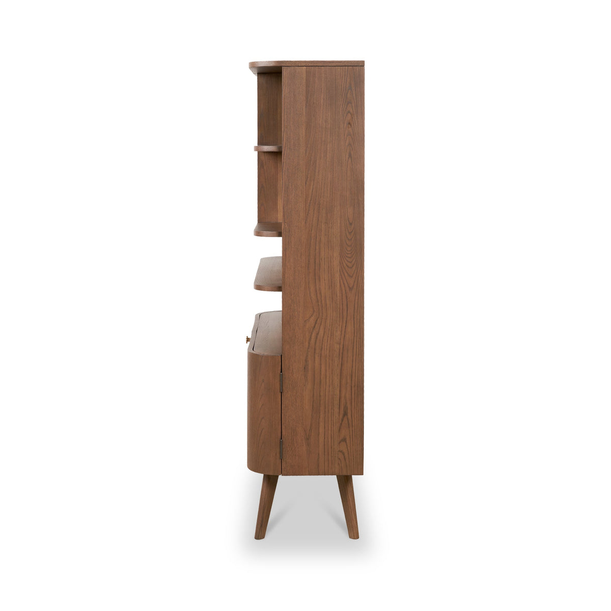Elias Dark Ash 2 Door Shelving Unit