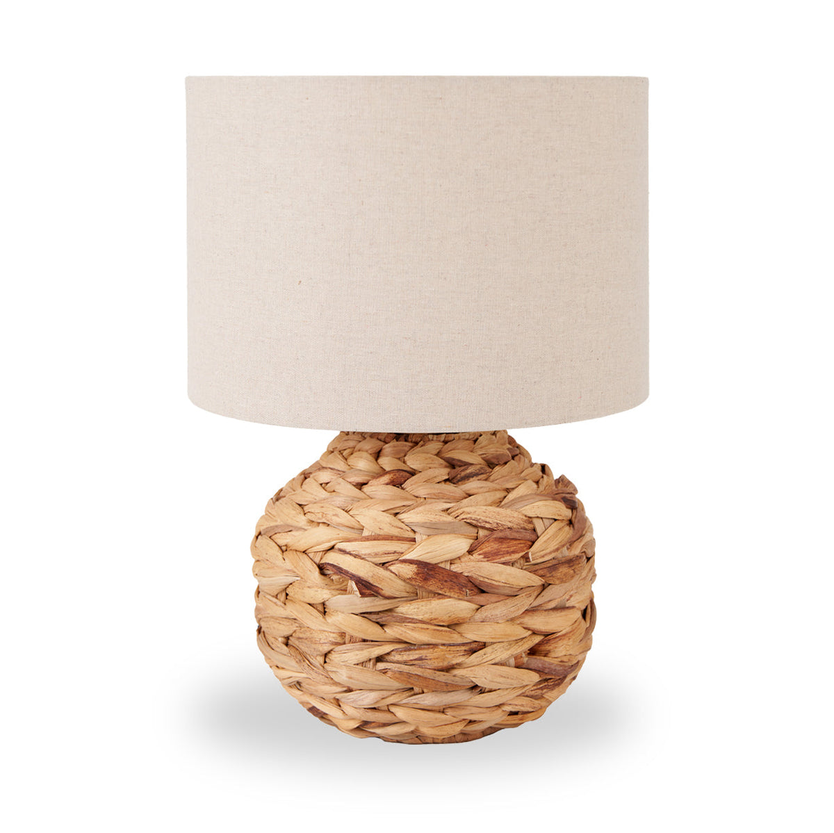 Zadi Natural Plaited Water Hyacinth Table Lamp