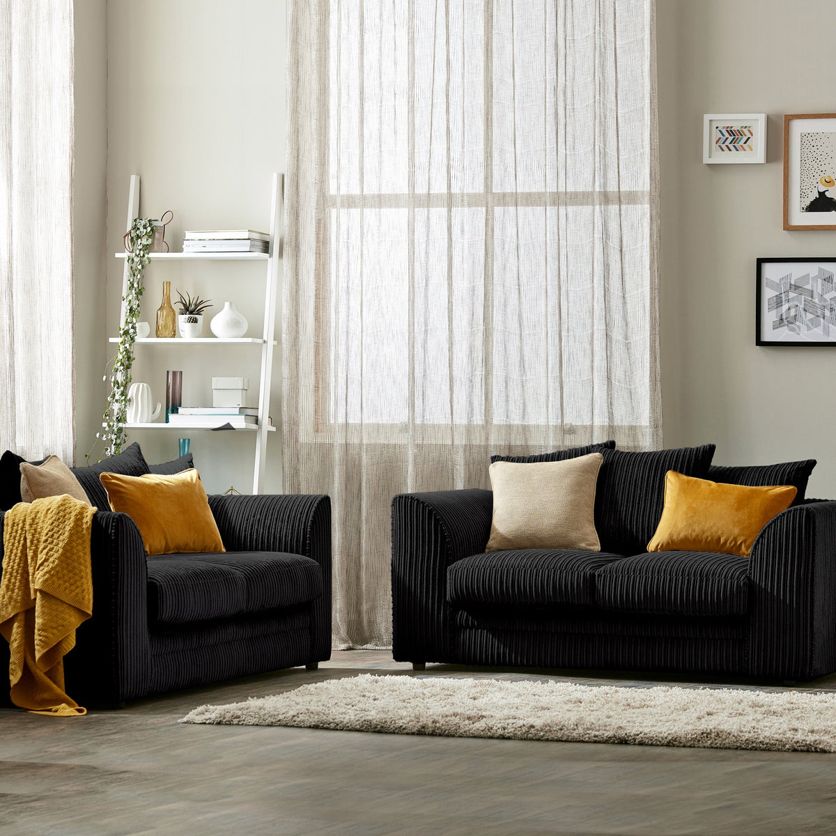 Bletchley Jumbo Cord 2 Seater Sofa