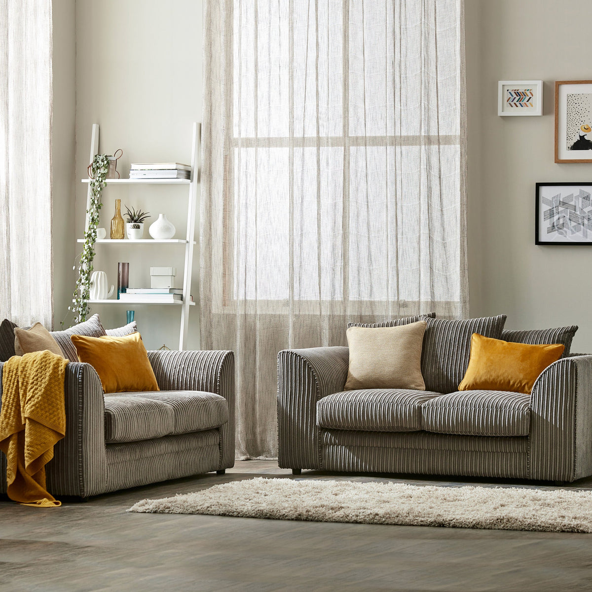 Bletchley Jumbo Cord 2 Seater Sofa