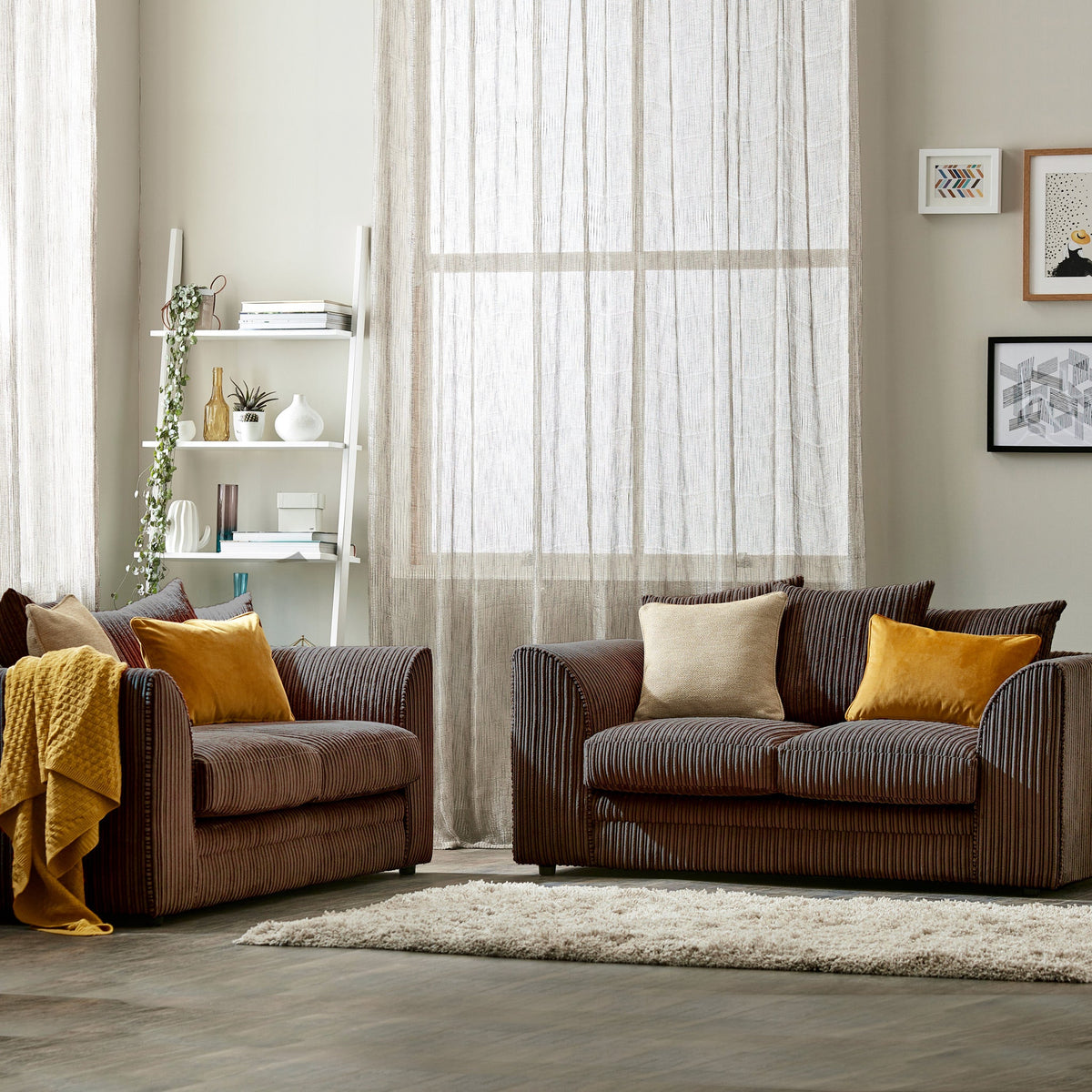 Bletchley Jumbo Cord 2 Seater Sofa