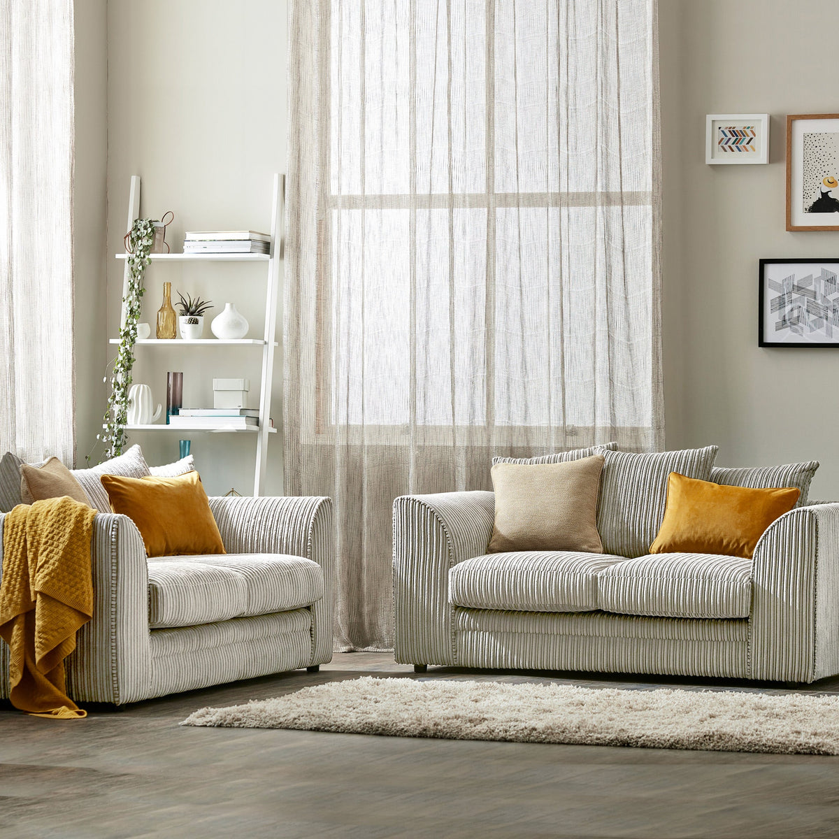 Bletchley Jumbo Cord 2 Seater Sofa