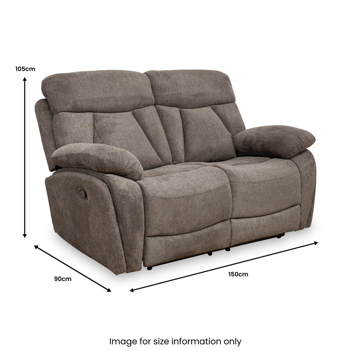 Yarbury 2 Seater Manual Recliner