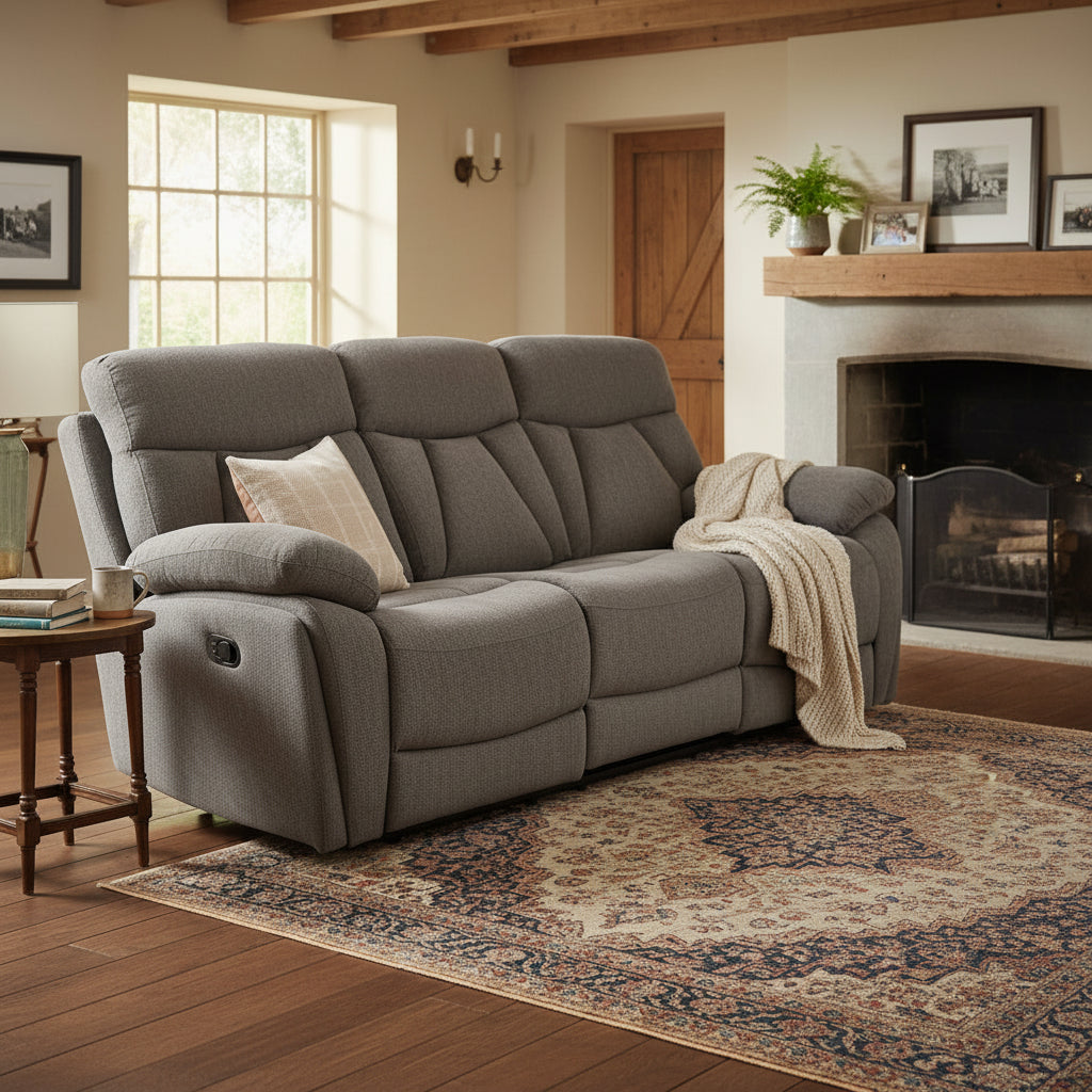 Yarbury 3 Seater Manual Recliner