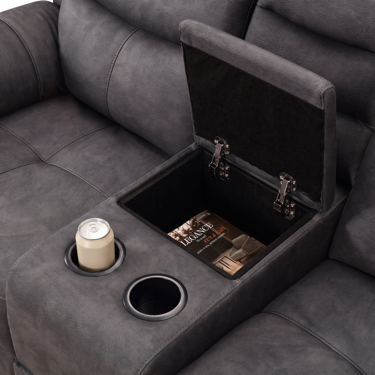 Conway Reclining 2 Seater Sofa with Console