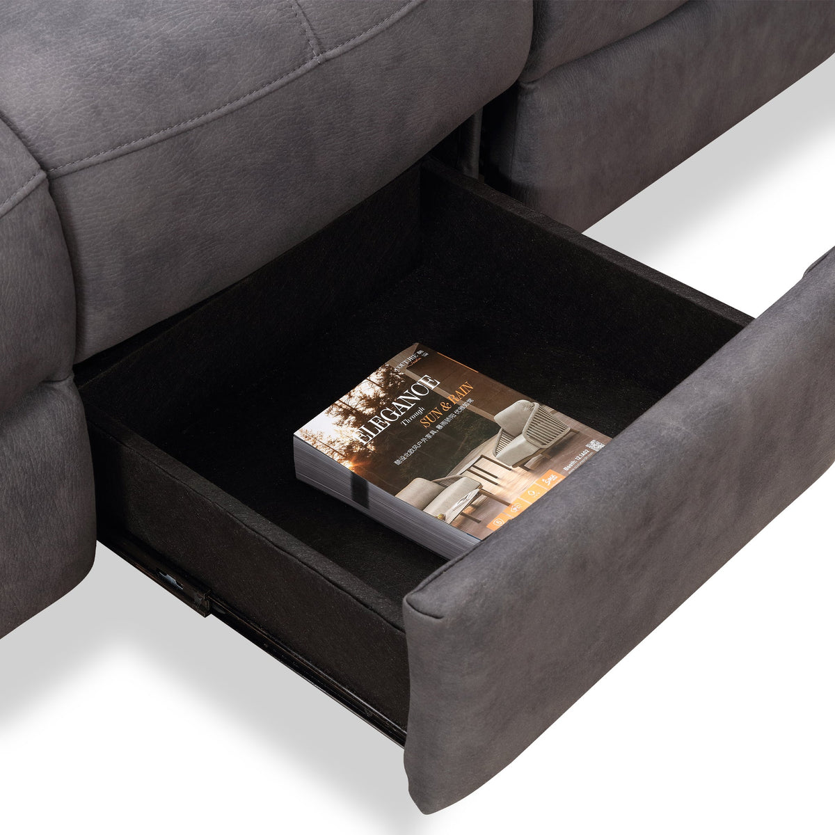 Conway Reclining 3 Seater Sofa with Drop Down Table