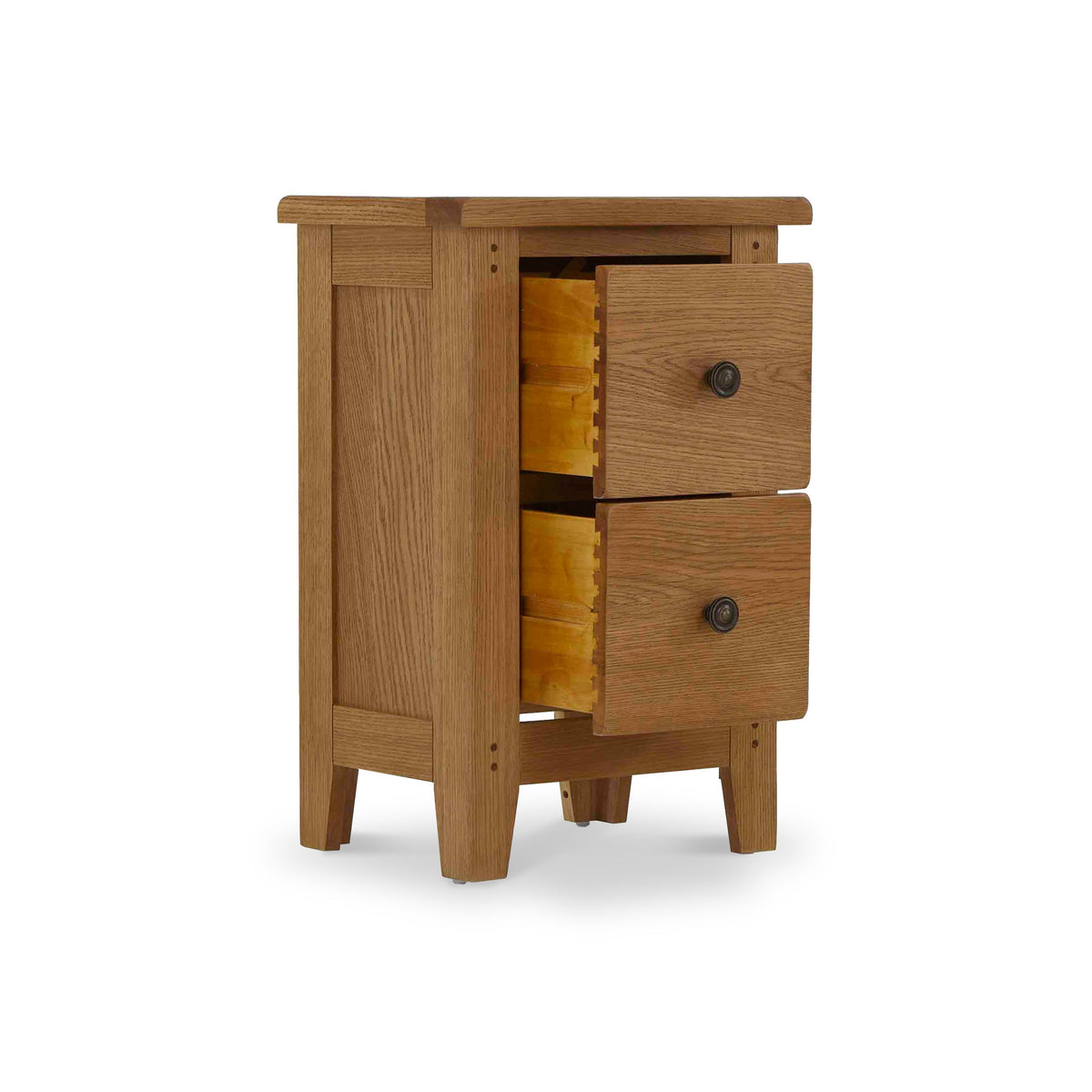 Broadway Oak Narrow Bedside Table