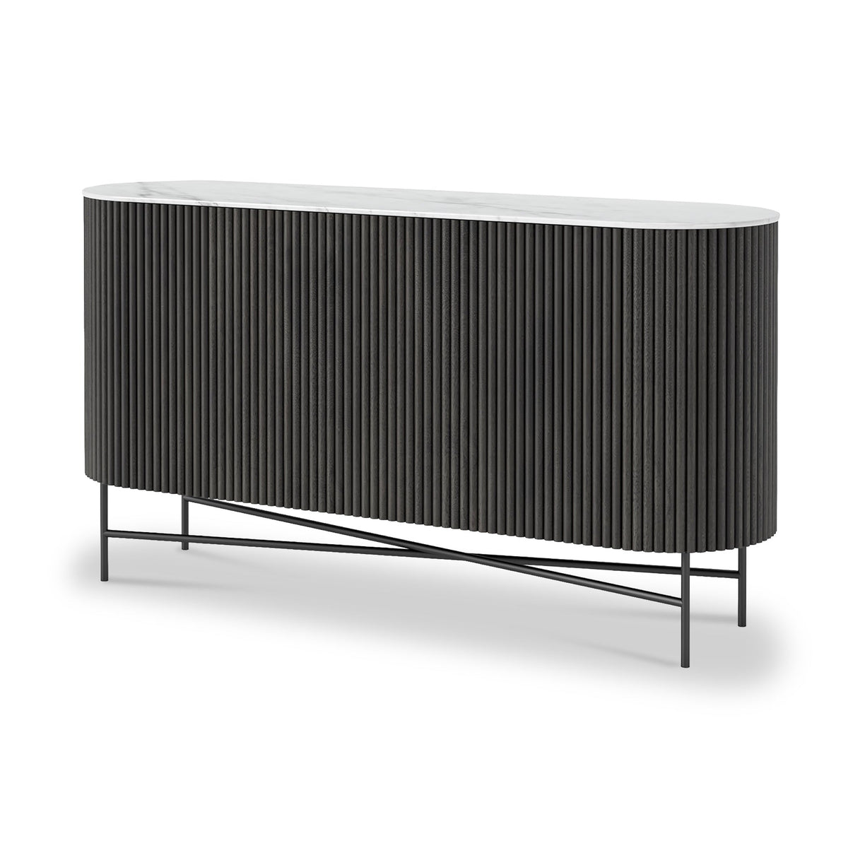 Milo Mango & Marble Fluted Sideboard