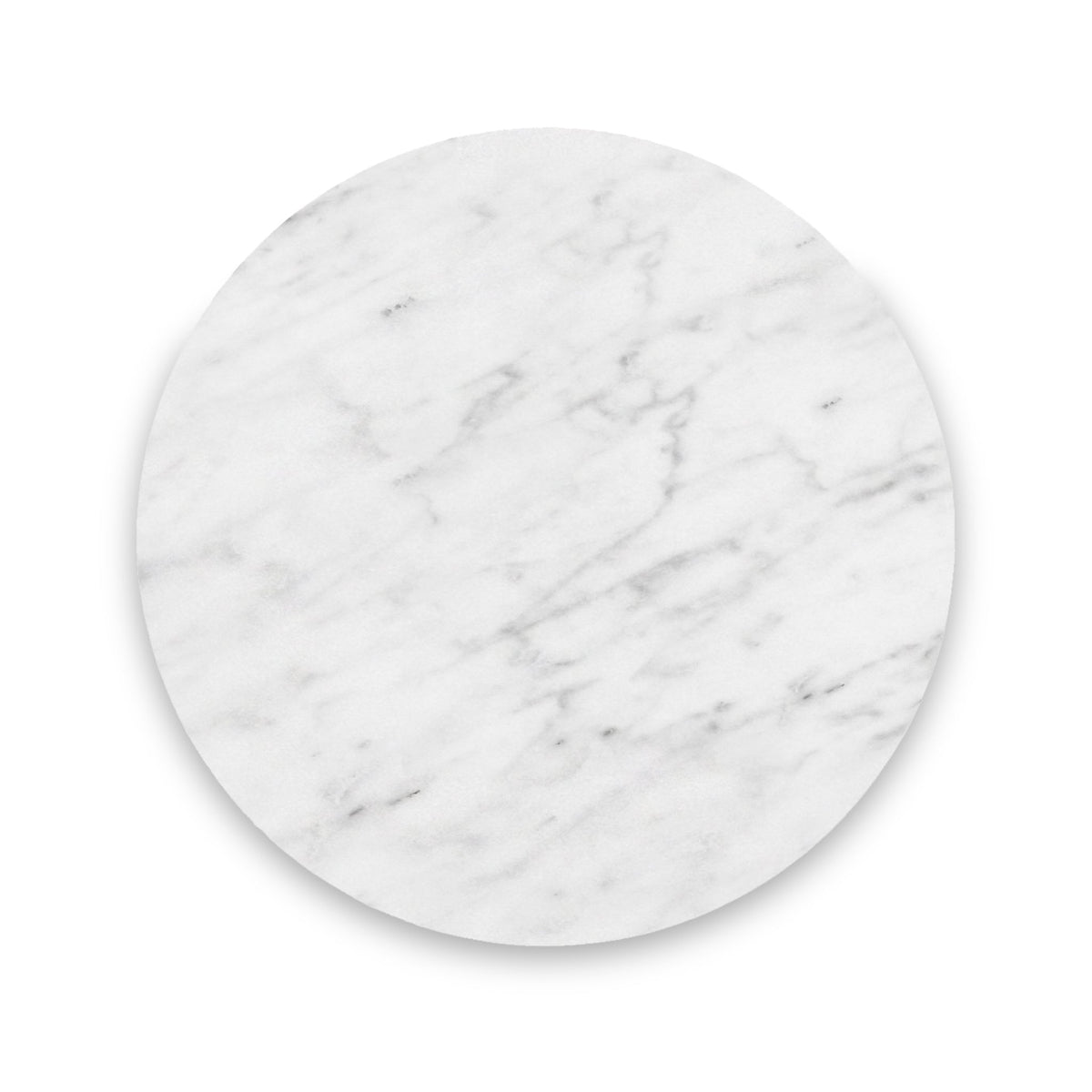 Amelie Grey Fluted Round Bedside Table
