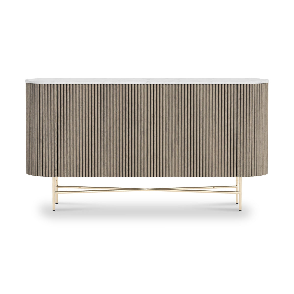 Amelie Grey Fluted Large Sideboard