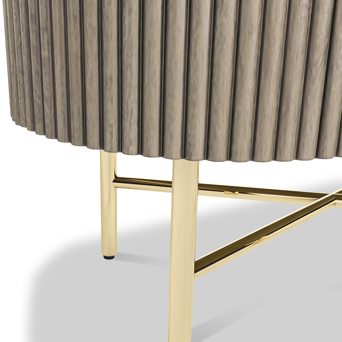 Amelie Grey Fluted Mini Sideboard