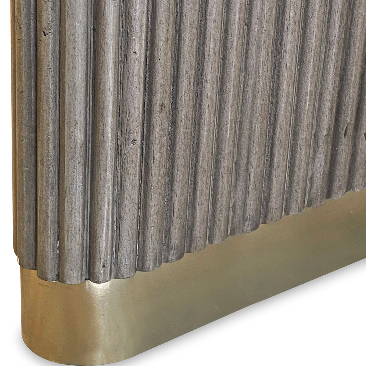 Amelie Grey Fluted Bed