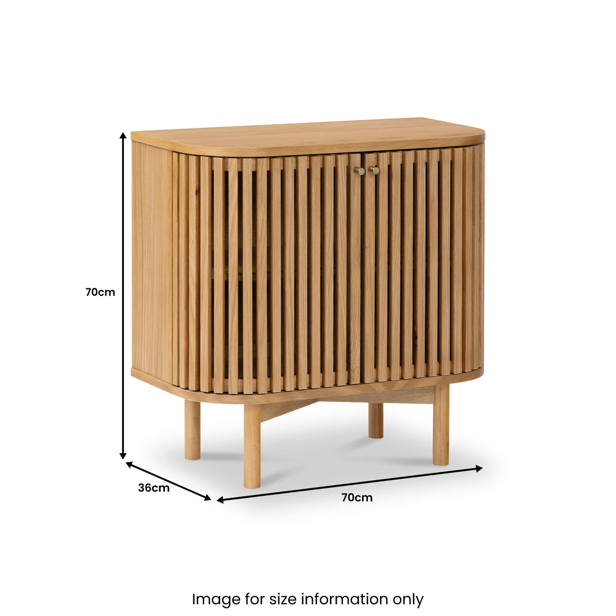 Shorwell Oak Slatted Cupboard