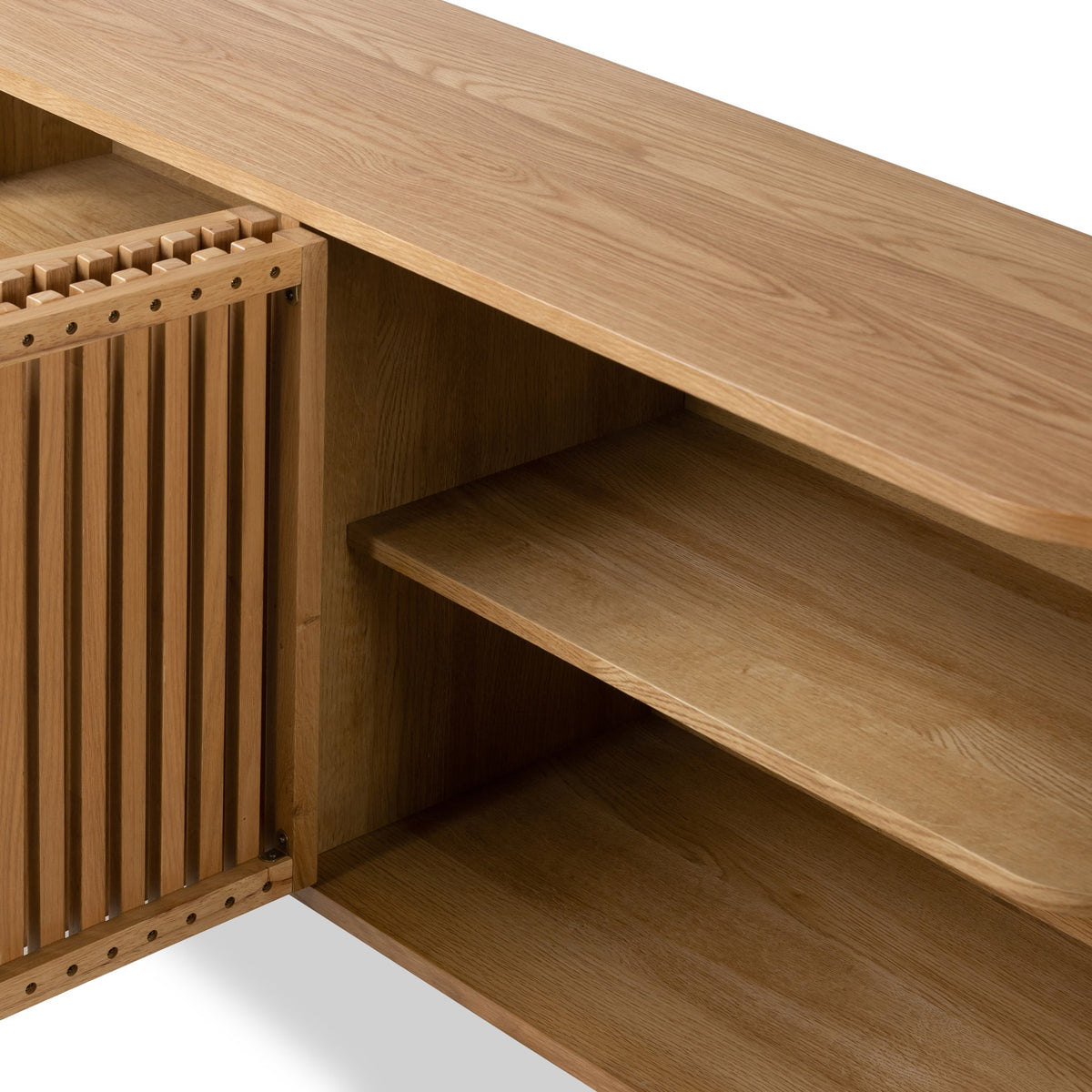 Shorwell Oak Slatted Large Sideboard